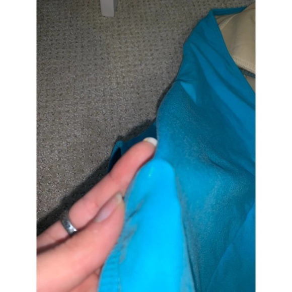 Magic Suit Blue Hlater Neck Rhinestone One Piece Swimsuit Size 12 - Picture 7 of 8